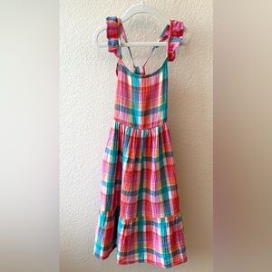 Cat & Jack Vibrant Plaid Kids Dress
